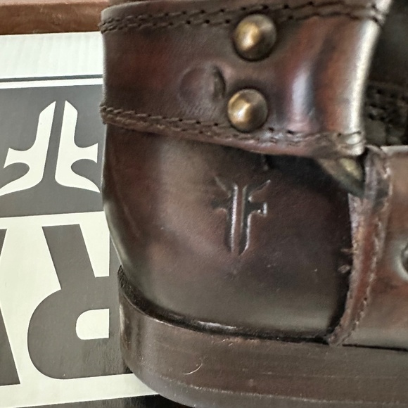 FRYE Melissa Harness Riding Boots - Size 6 - Color: Dark Brown - Picture 8 of 15